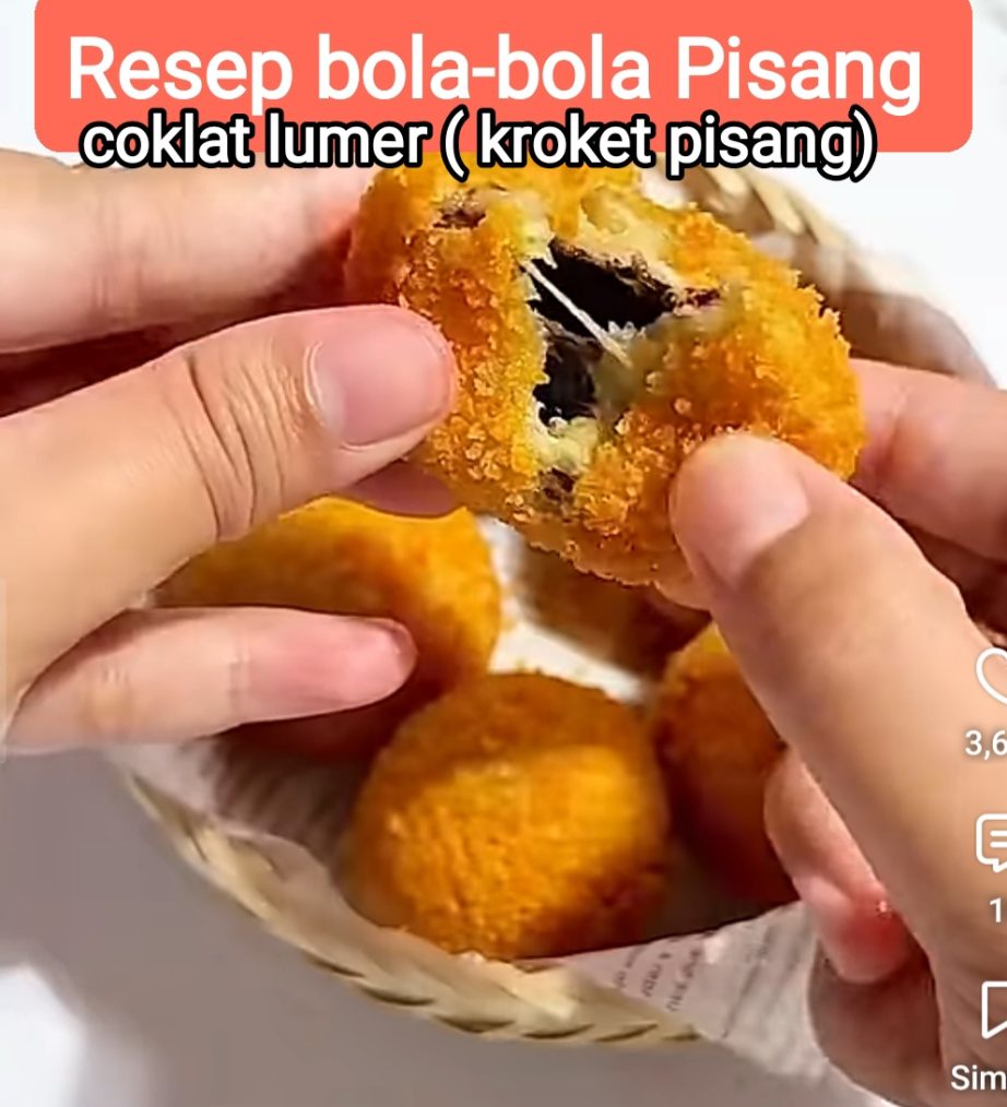 Resep Bola-Bola Pisang Coklat Lumer (Kroket Pisang)