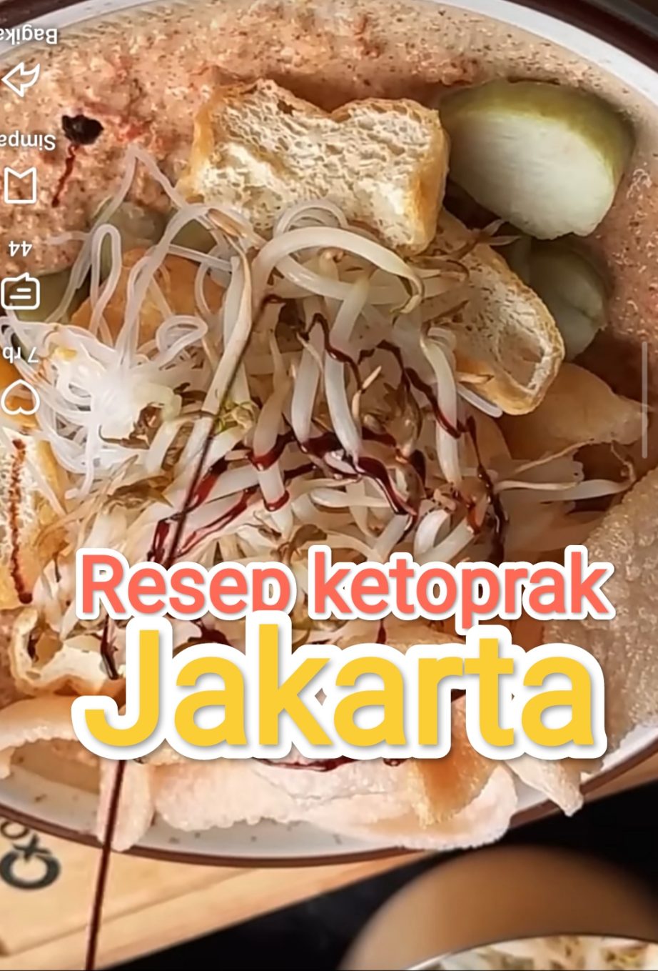 Resep Simple Membuat Ketoprak Jakarta